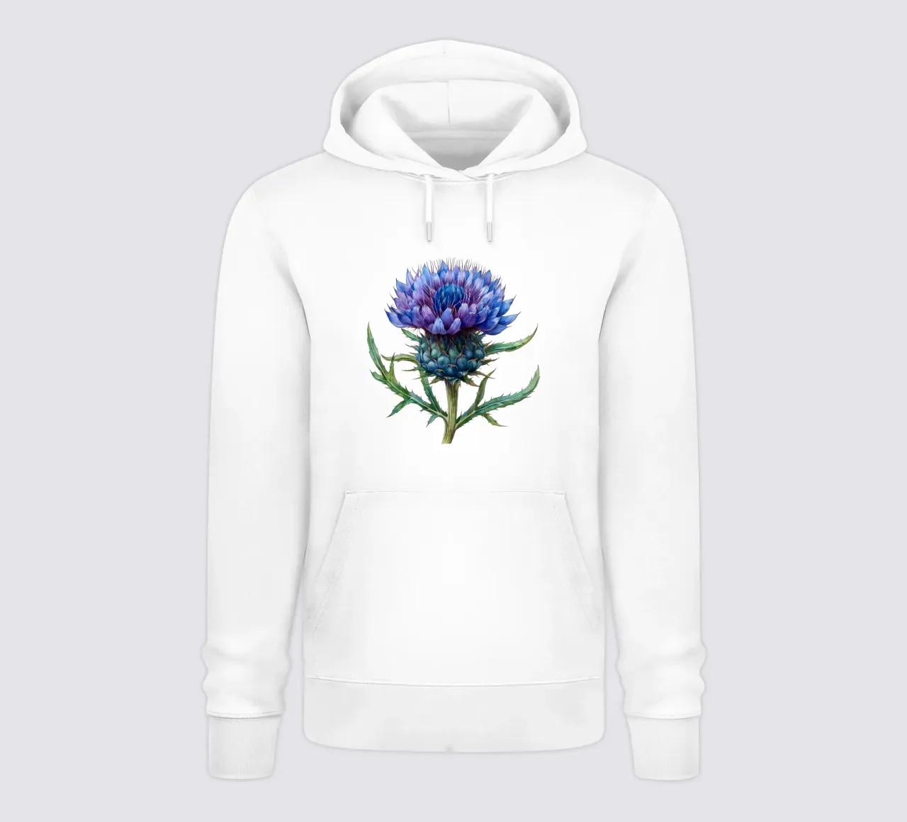 Fiore di cardo felpa con cappuccio da Bold Blooms