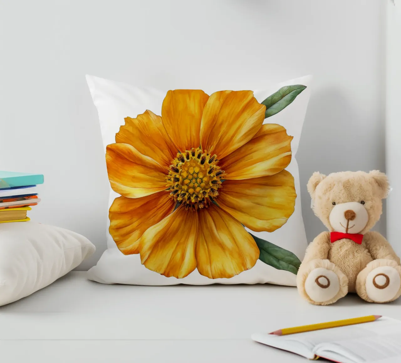 Fiore di zecca cuscino da Bold Blooms