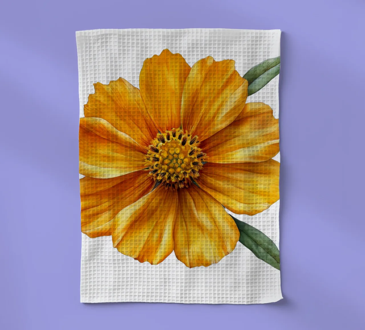 Tickseed Flower tea towel by Bold Blooms