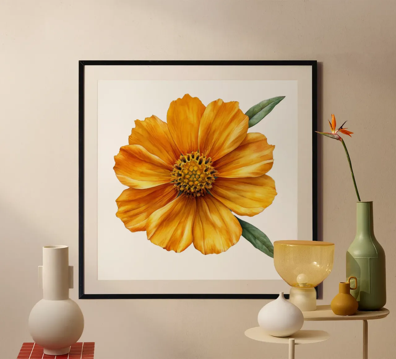 Tickseed Flower poster by Bold Blooms