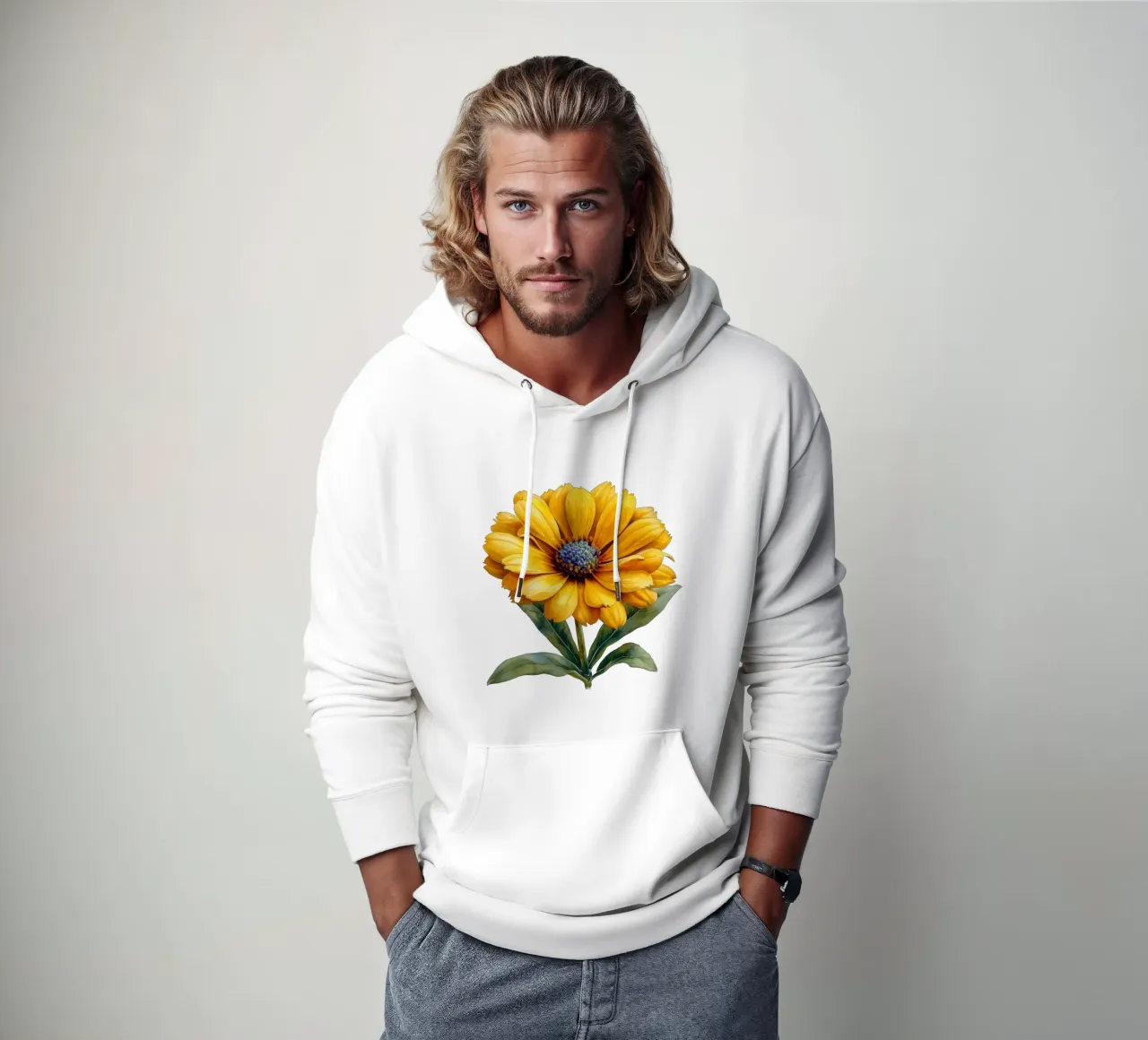 Fiore di zecca felpa con cappuccio da Bold Blooms
