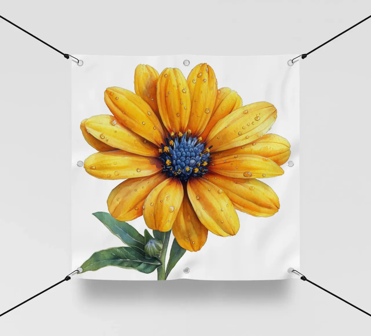 Fiore di zecca telo in pvc da Bold Blooms