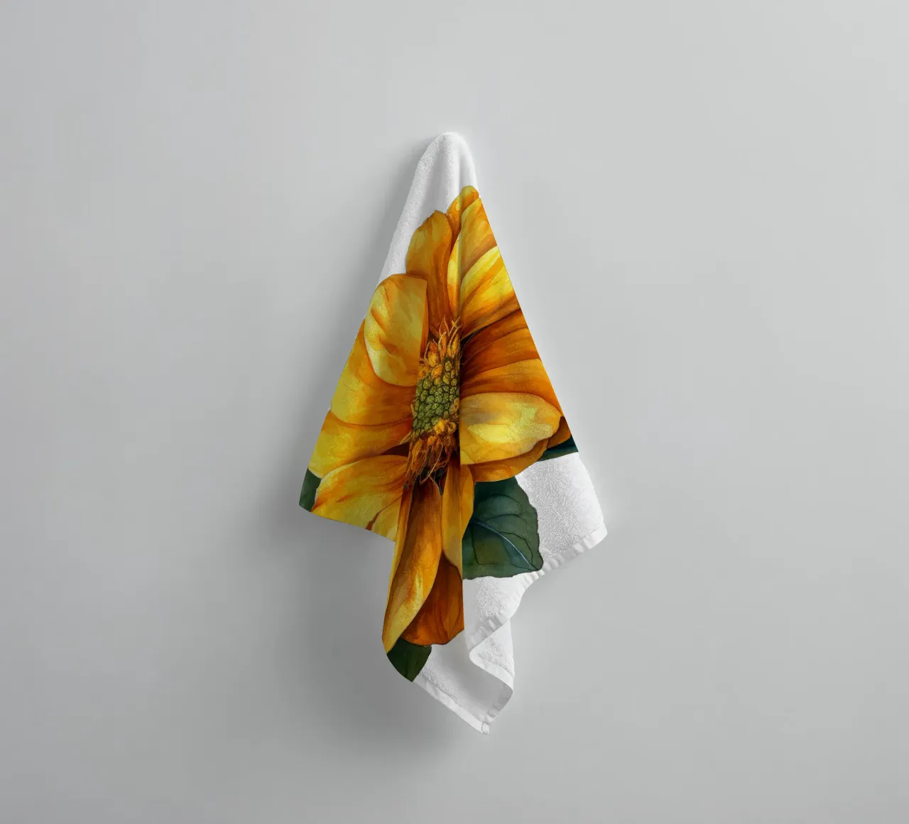 Fiore di zecca asciugamano da bagno da Bold Blooms
