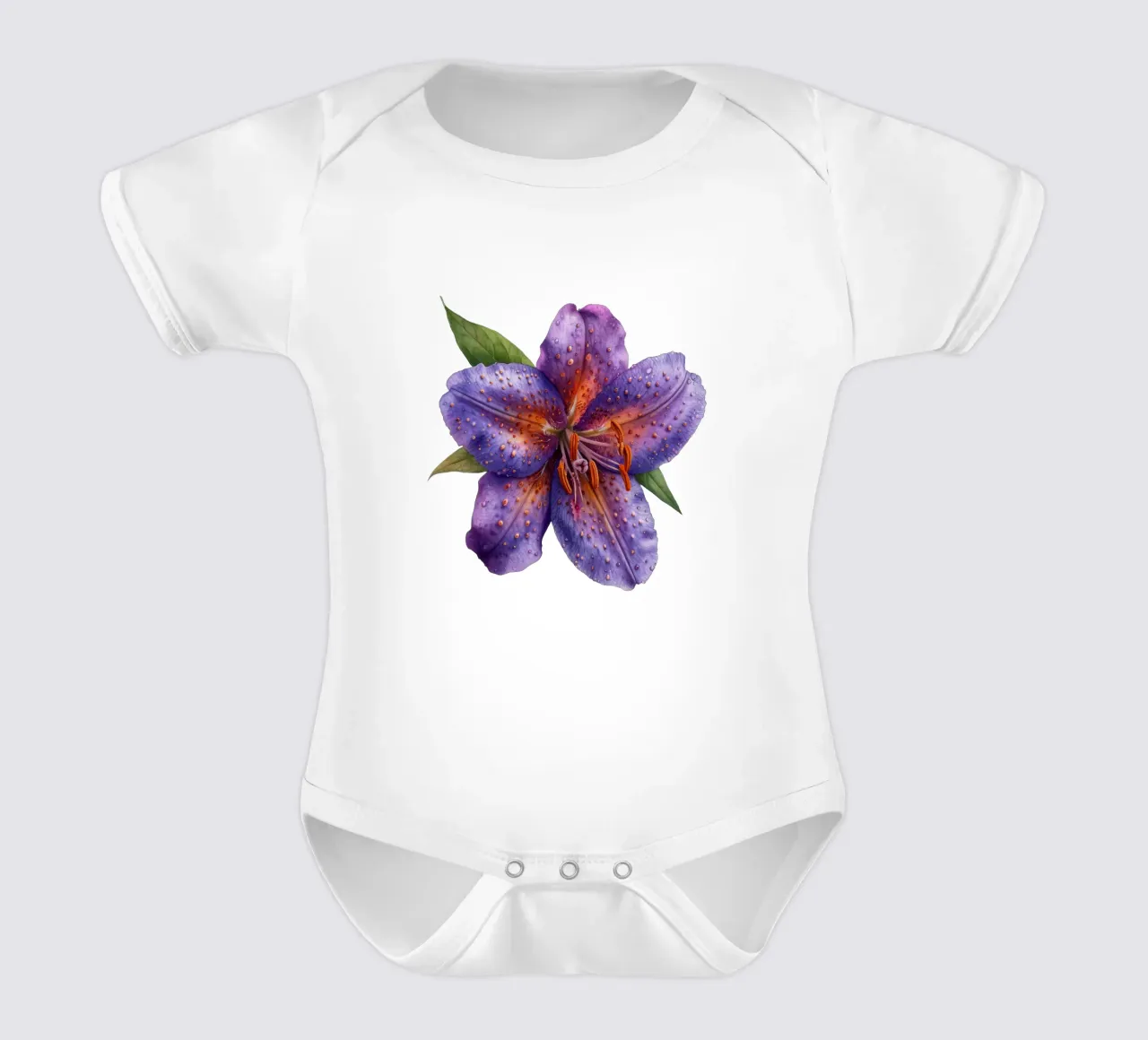 Fiore di rospo body neonato maniche corte da Bold Blooms
