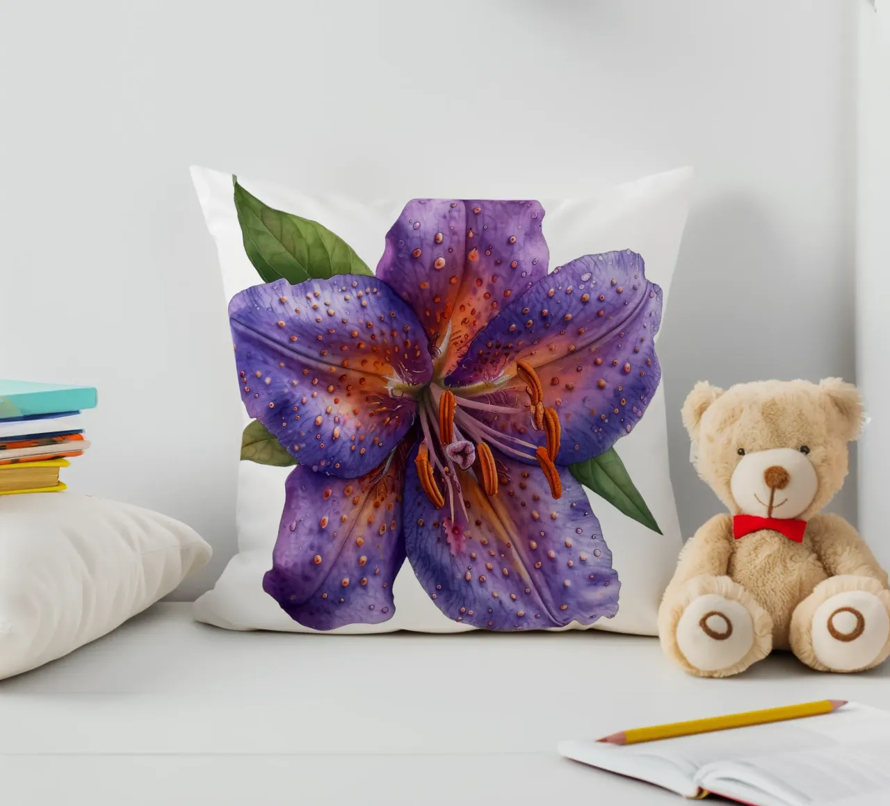 Fiore di rospo cuscino da Bold Blooms
