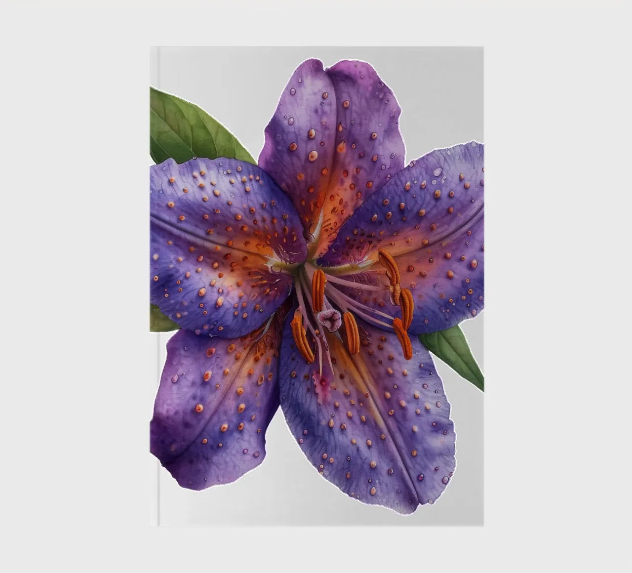 Toad Lily Flower notebook by Bold Blooms