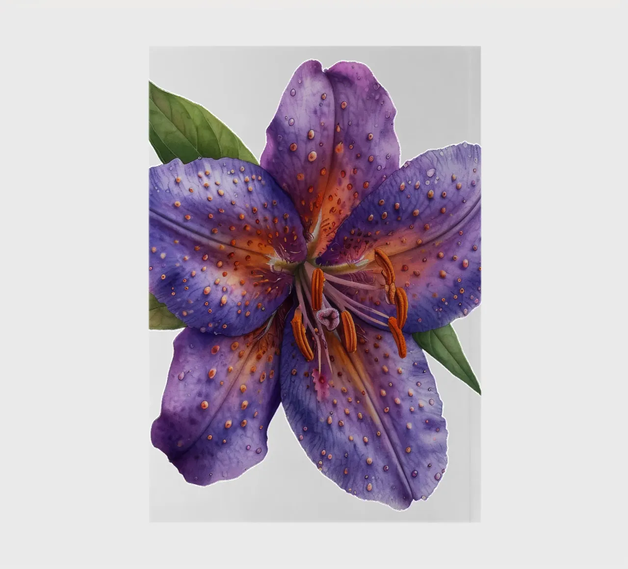 Toad Lily Flower notebook by Bold Blooms
