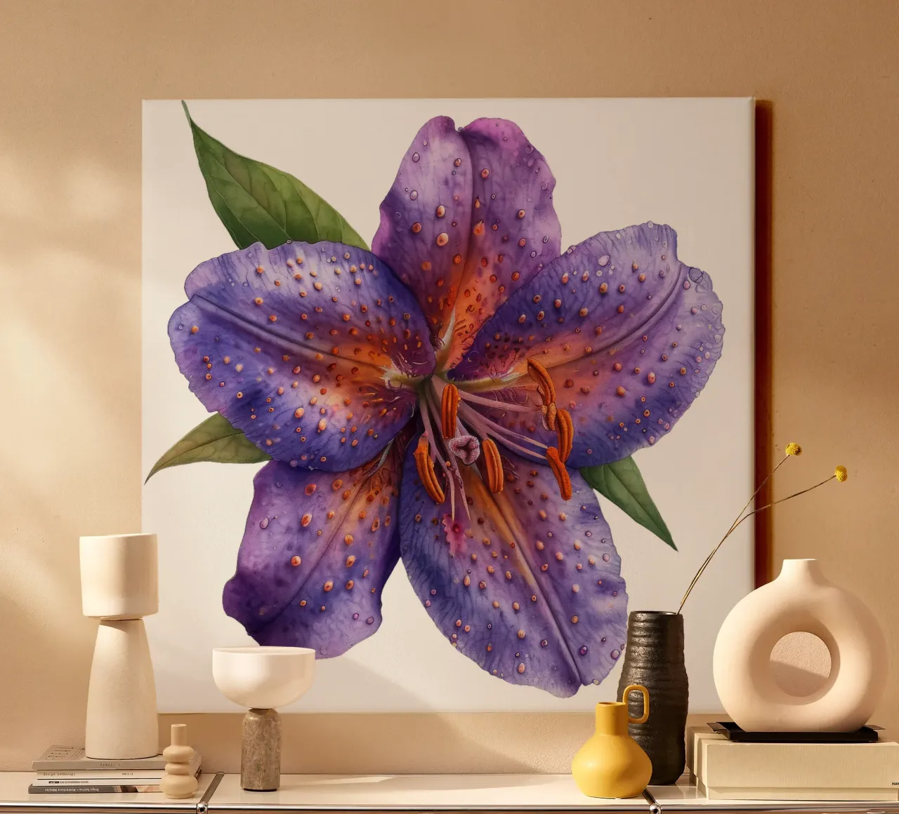 Fiore di rospo tela con Cornice a cassetta da Bold Blooms
