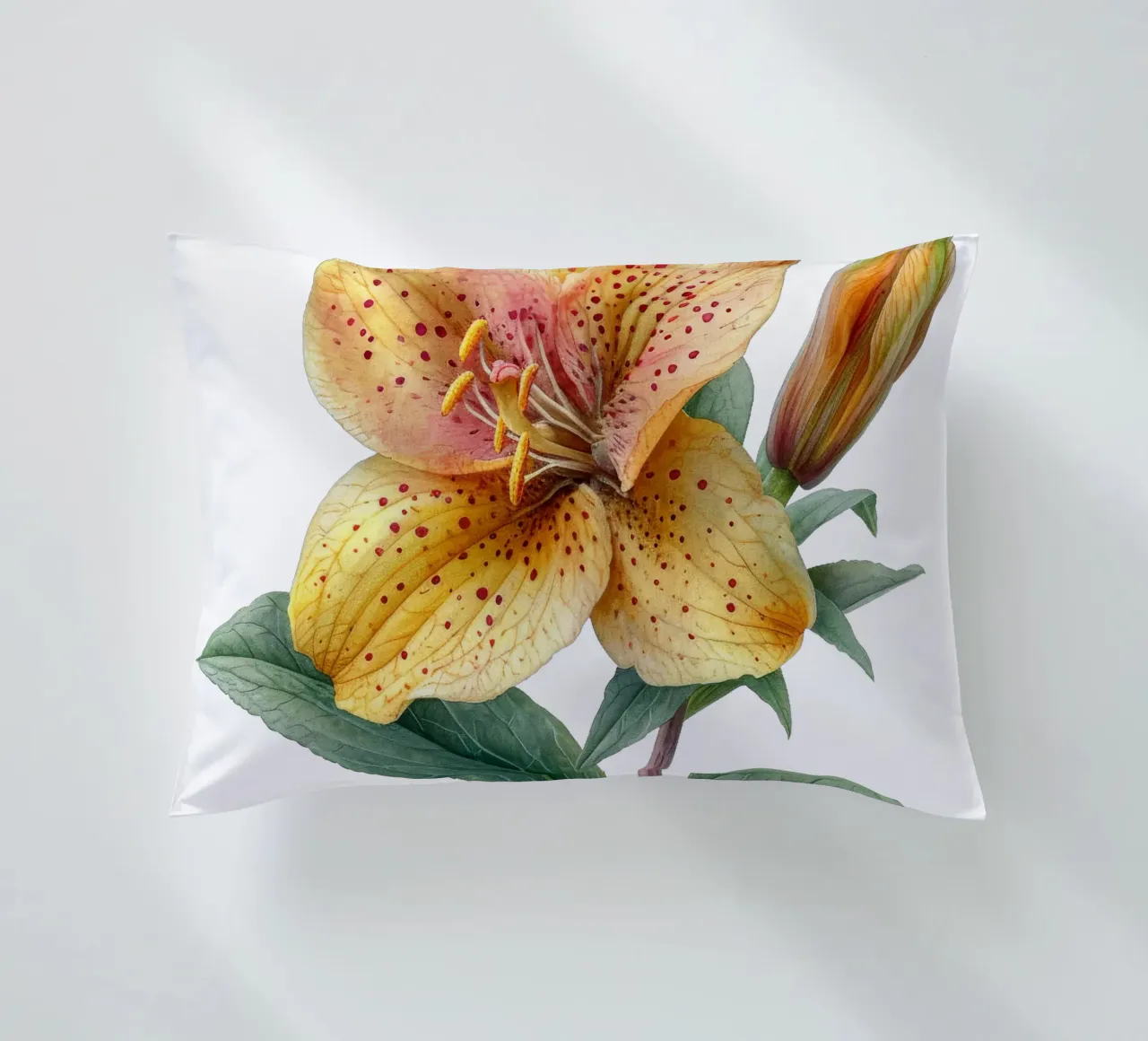 Toad Lily Flower decorative cushion by Bold Blooms