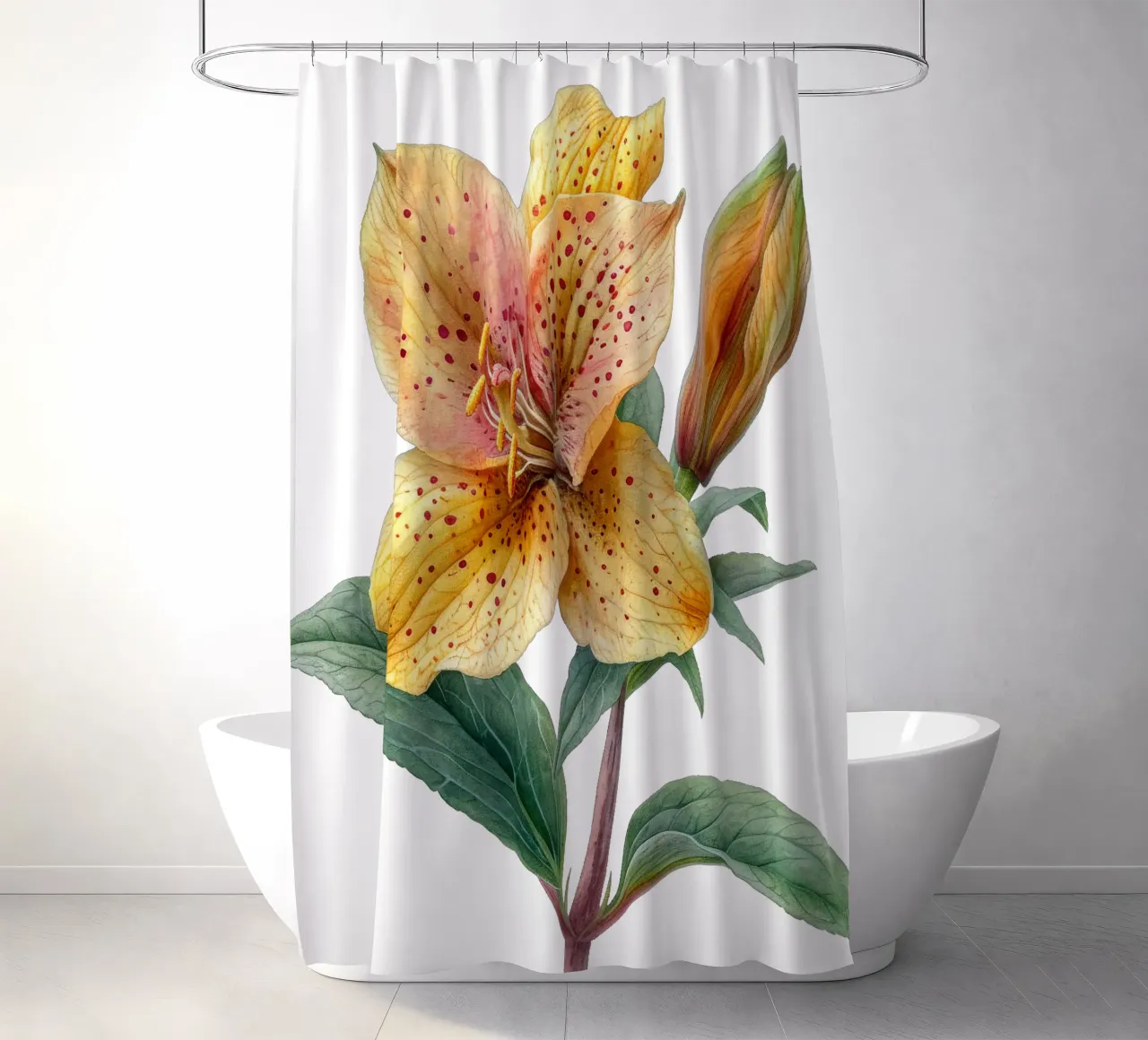 Toad Lily Flower shower curtain by Bold Blooms