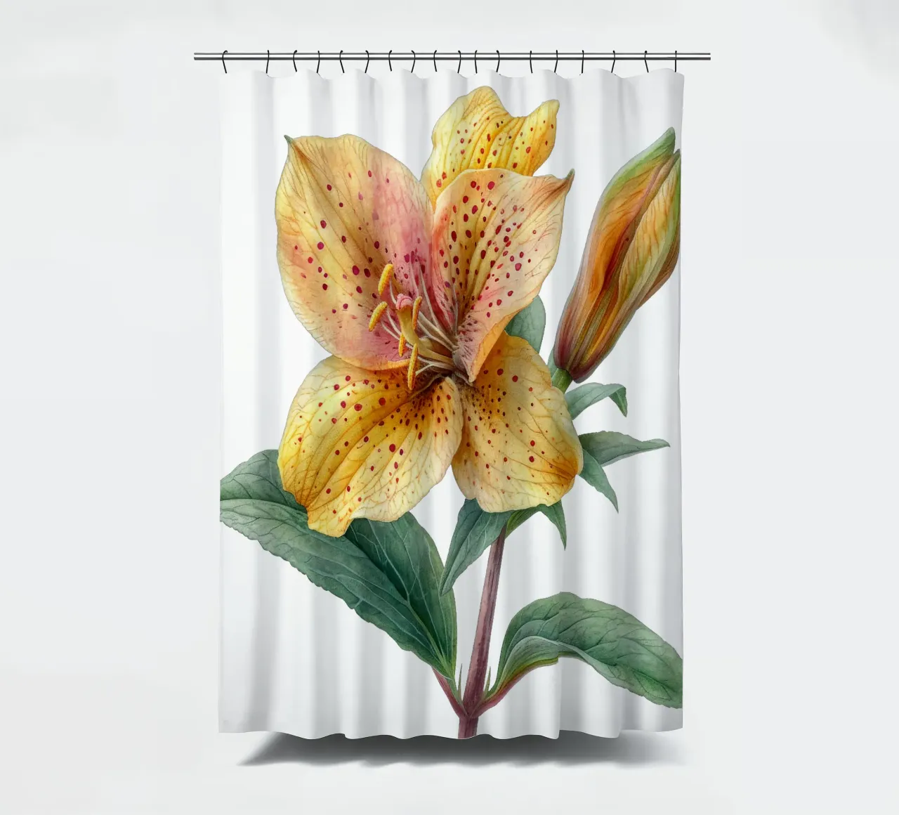 Toad Lily Flower shower curtain by Bold Blooms