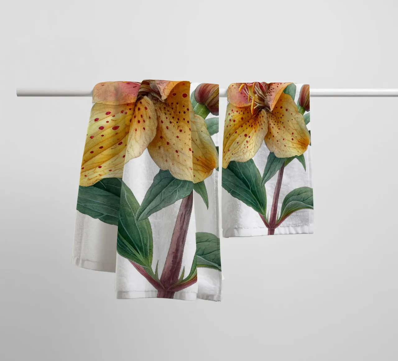 Toad Lily Flower towel by Bold Blooms