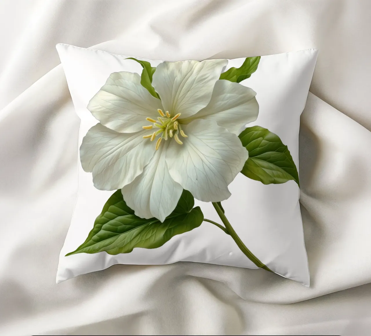 Fiore di trillium cuscino da Bold Blooms