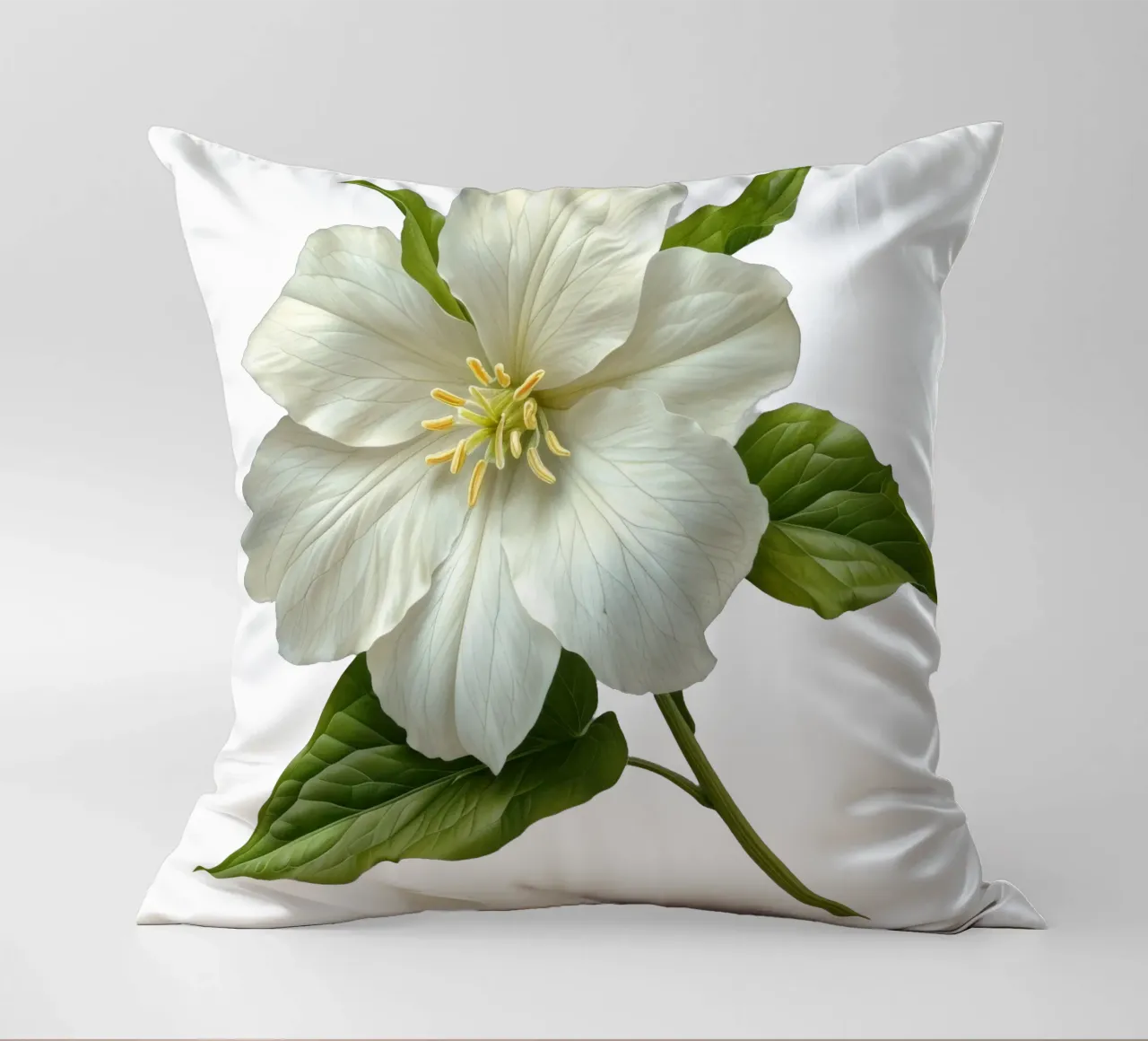 Fiore di trillium cuscino da Bold Blooms