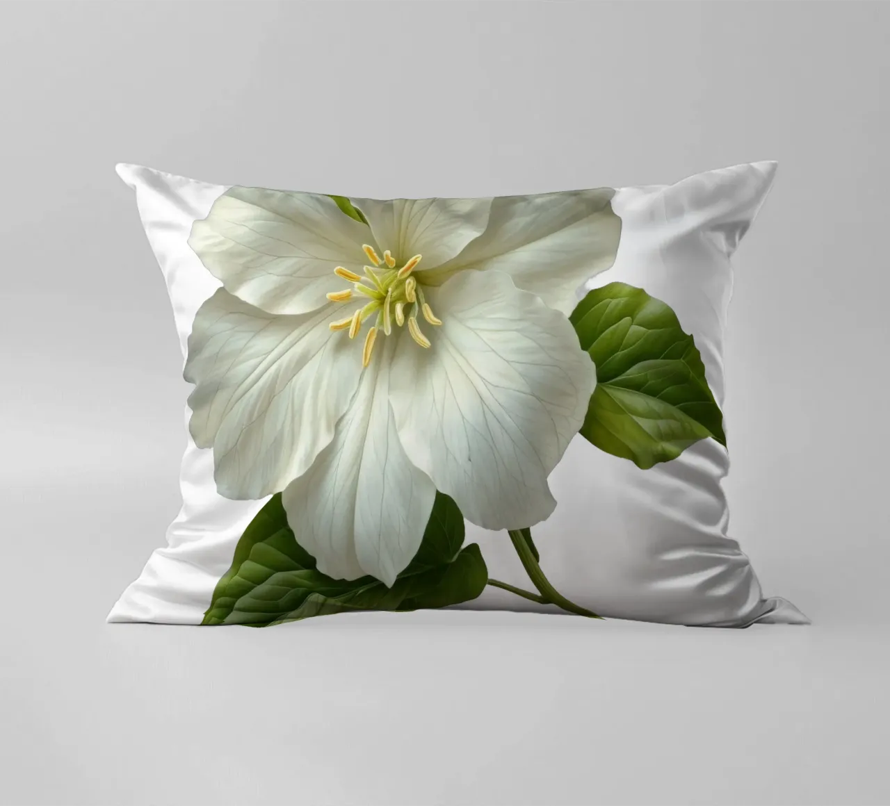 Fiore di trillium cuscino da Bold Blooms