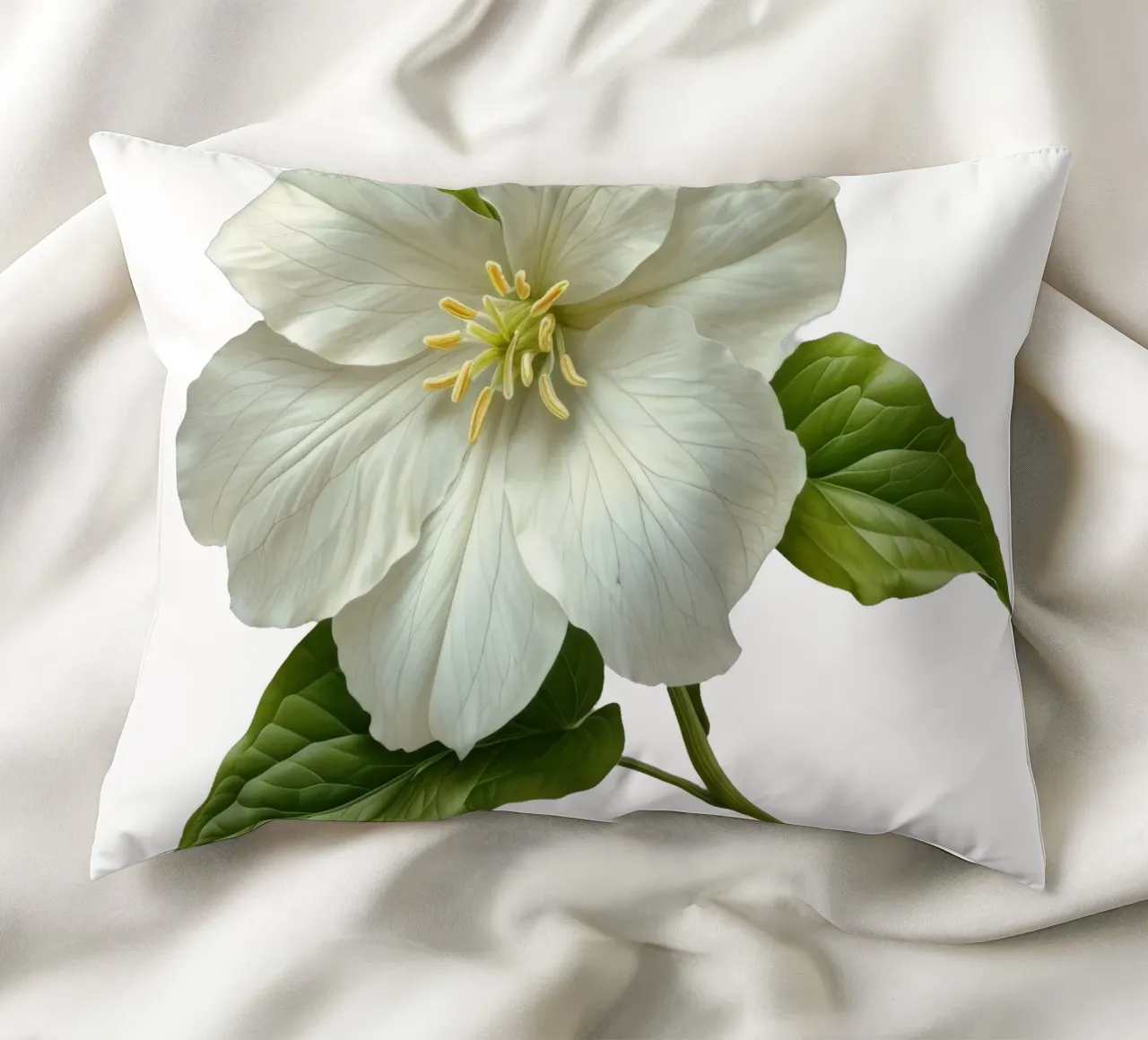 Fiore di trillium cuscino da Bold Blooms