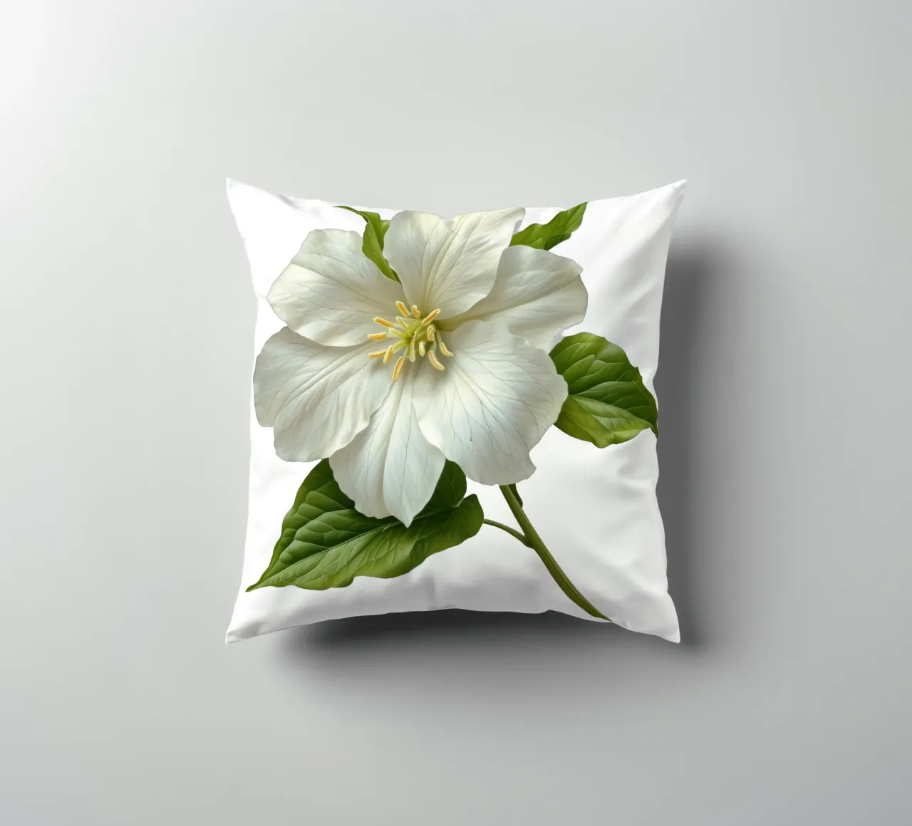 Fiore di trillium cuscino da Bold Blooms