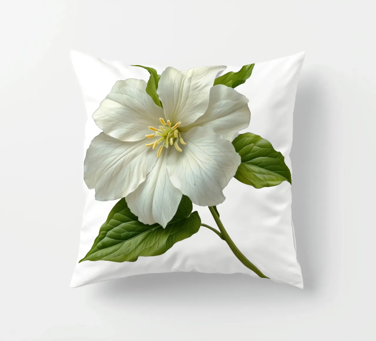 Fiore di trillium cuscino da Bold Blooms