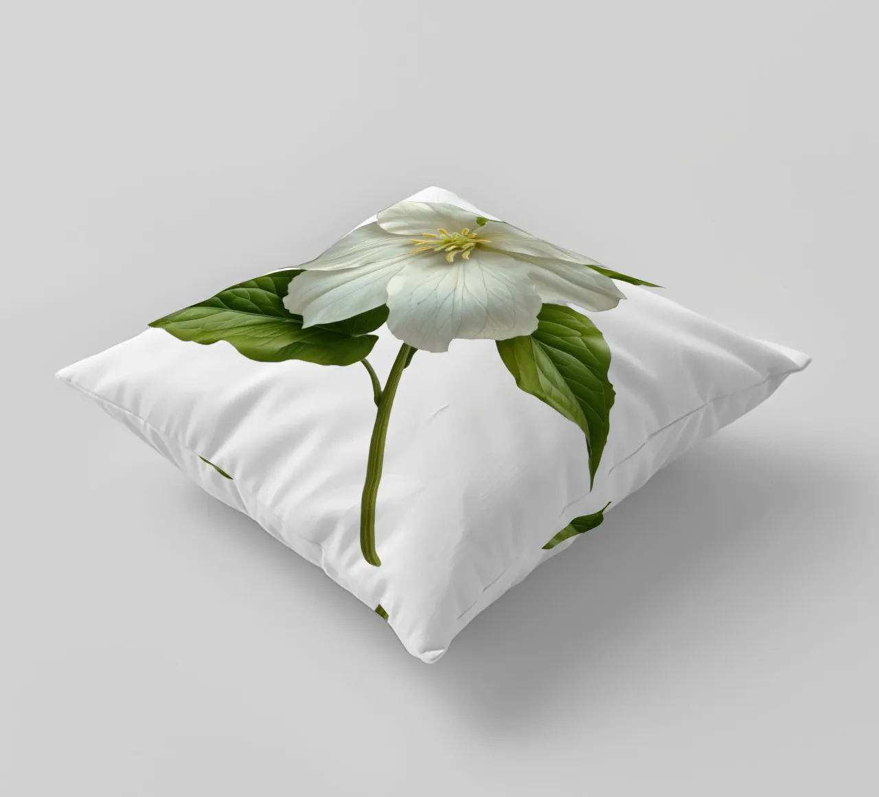 Fiore di trillium cuscino da Bold Blooms