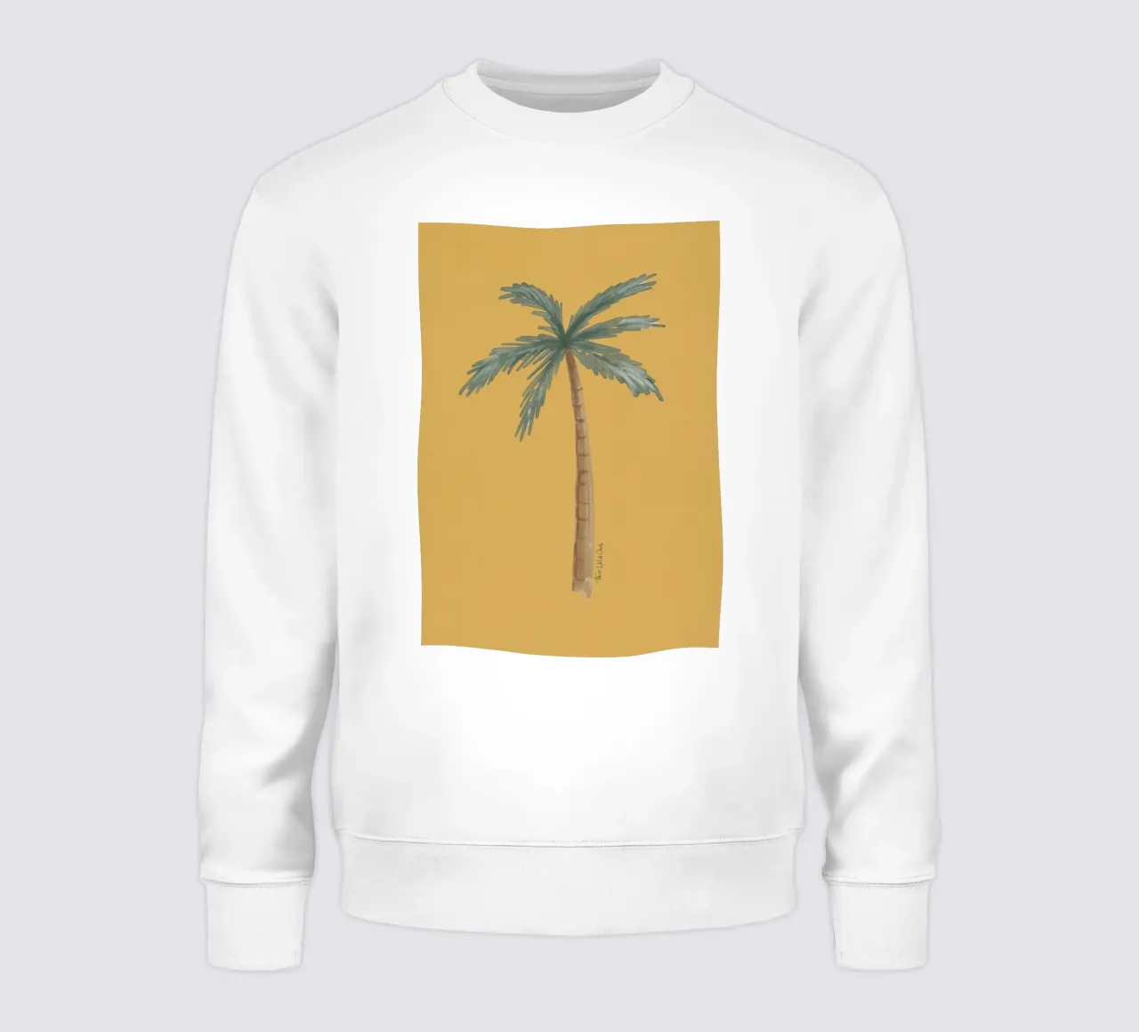 Coastal boho palm tree minimalist yellow ochre illustration felpa da This Wild Soul - Illustration
