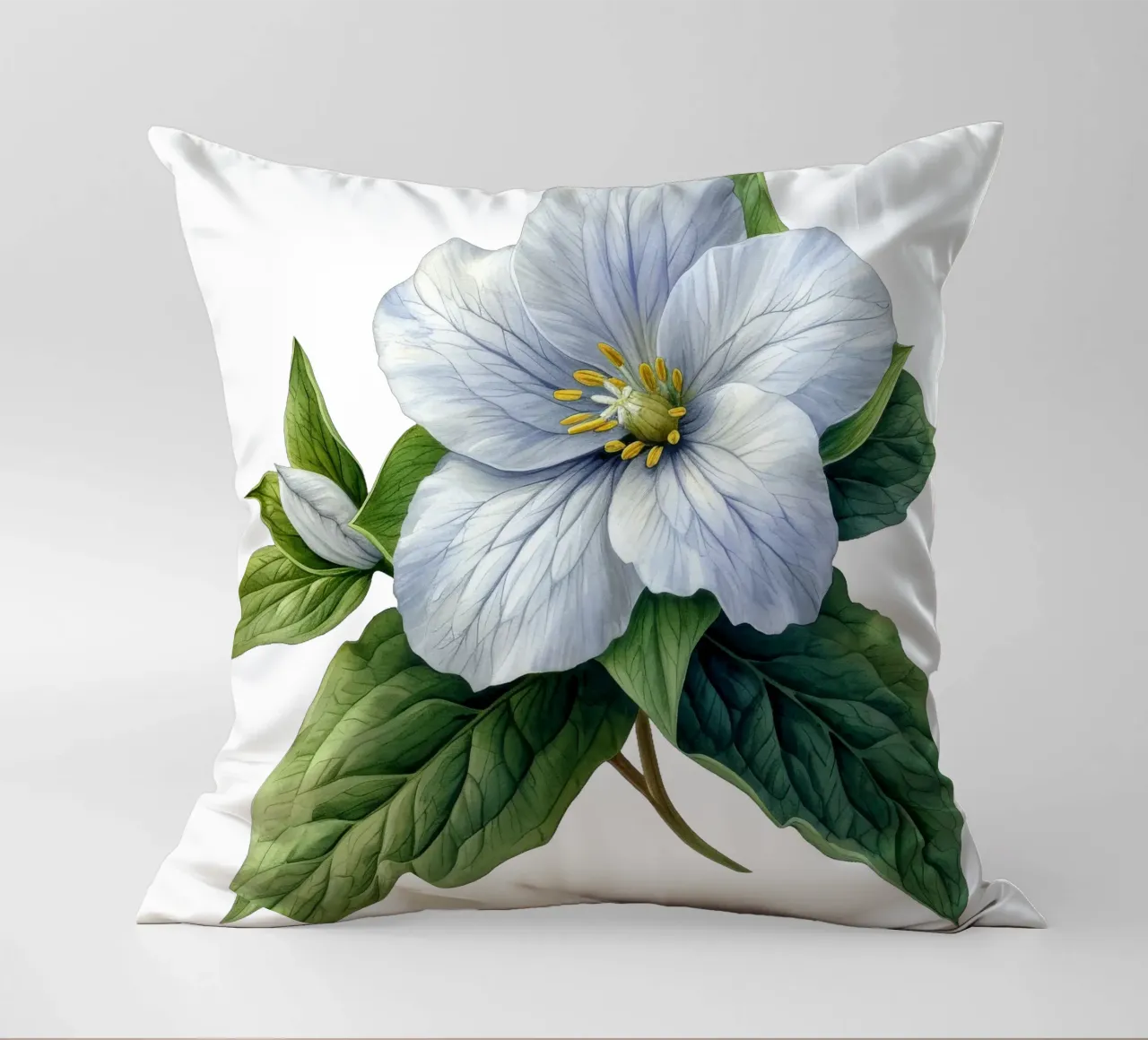 Fiore di trillium cuscino da Bold Blooms