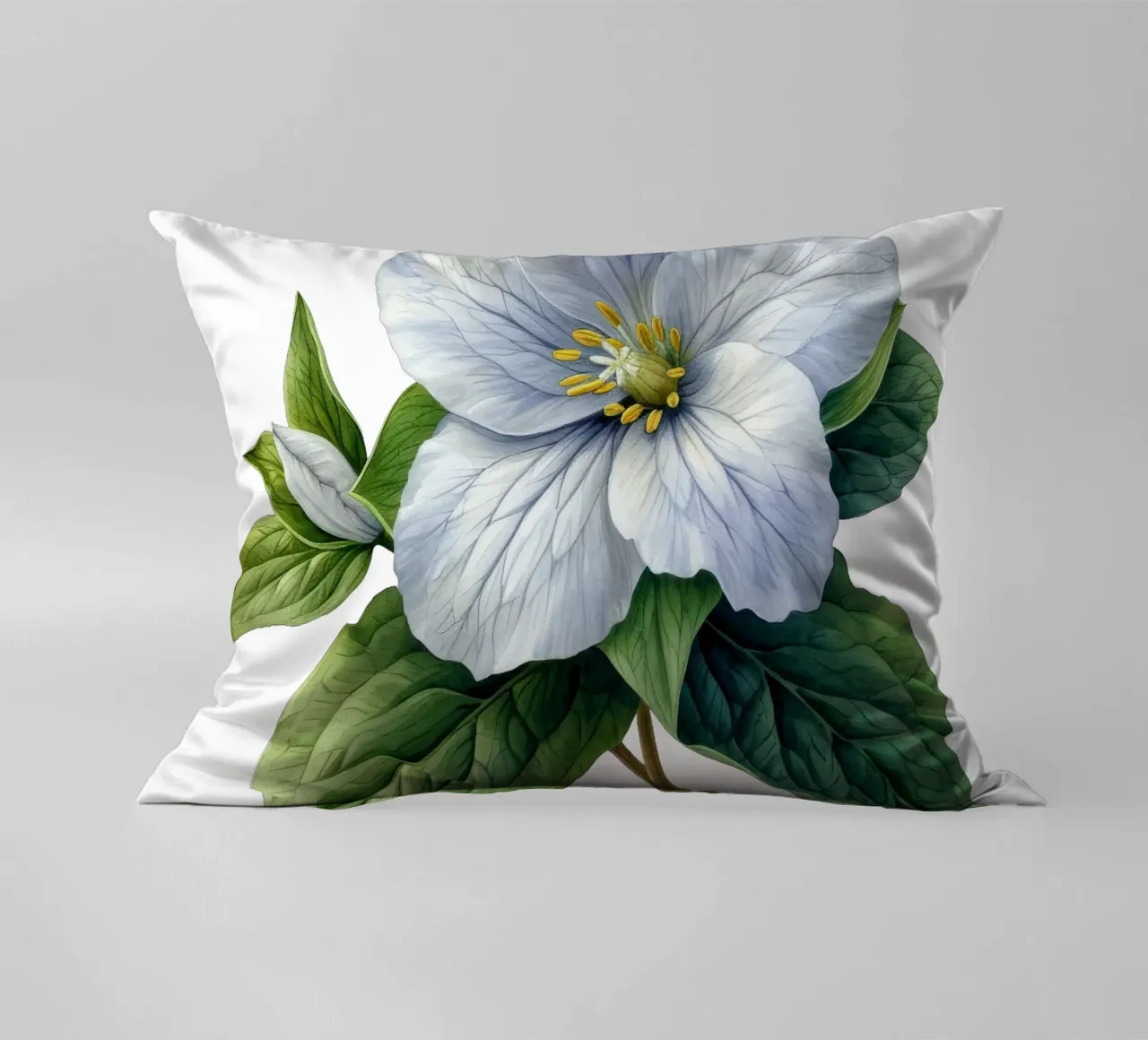 Fiore di trillium cuscino da Bold Blooms