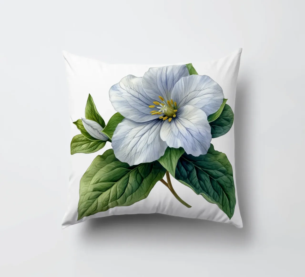 Fiore di trillium cuscino da Bold Blooms