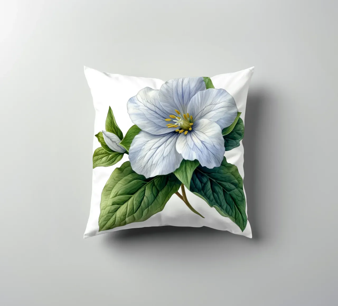 Fiore di trillium cuscino da Bold Blooms
