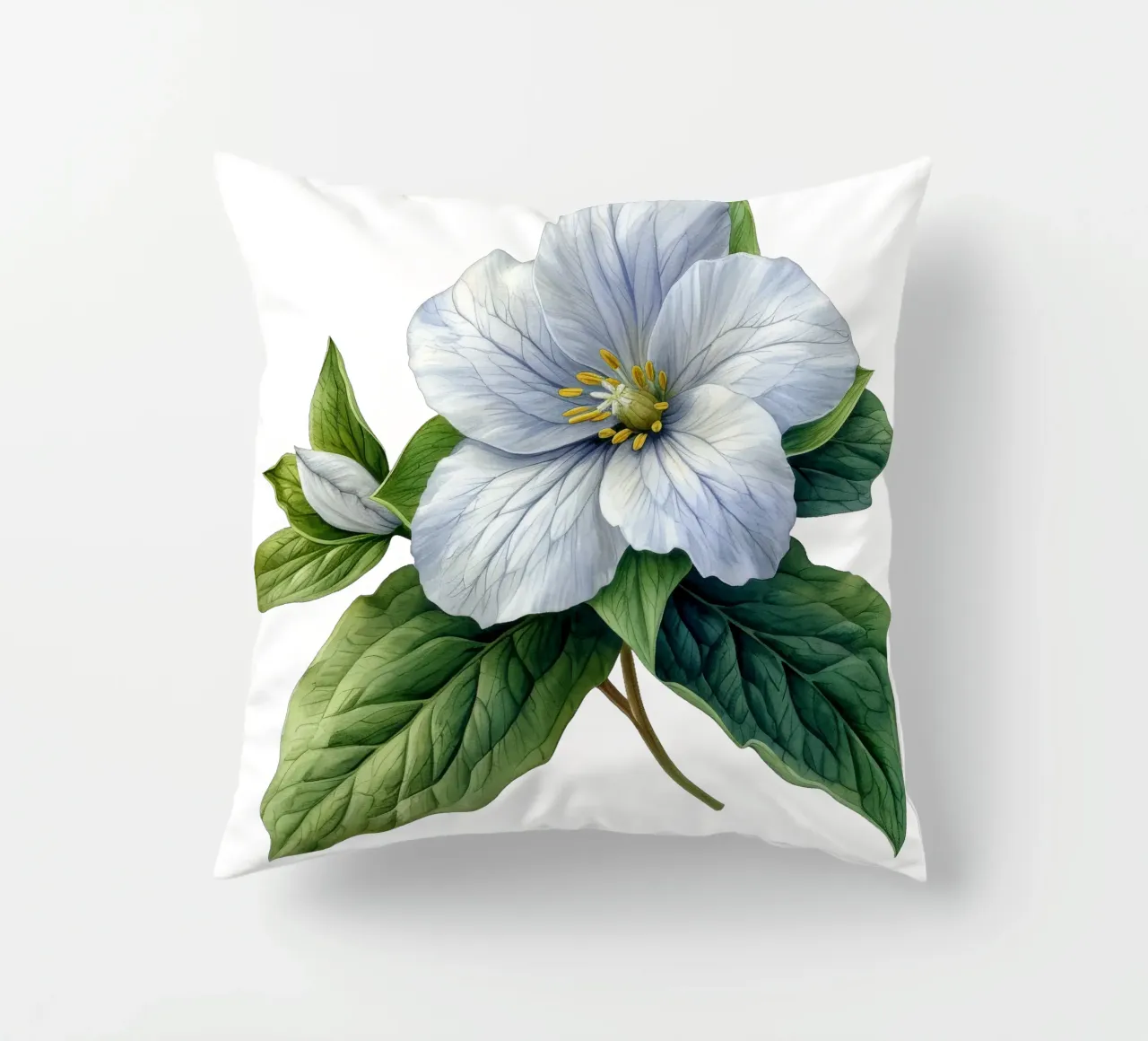 Fiore di trillium cuscino da Bold Blooms