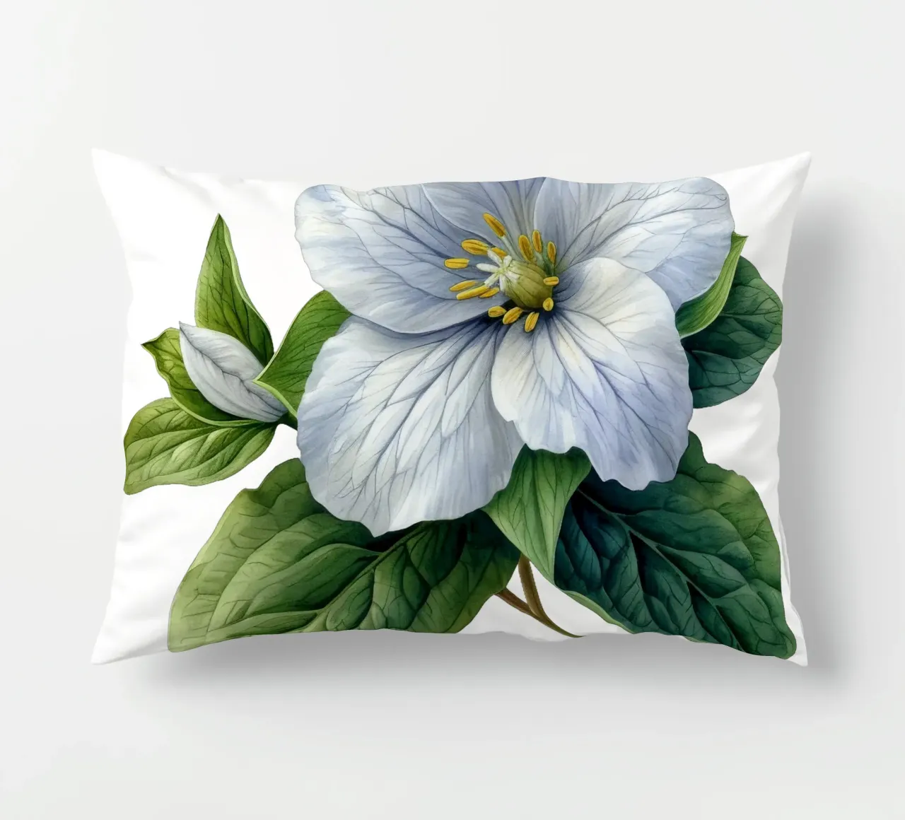 Fiore di trillium cuscino da Bold Blooms