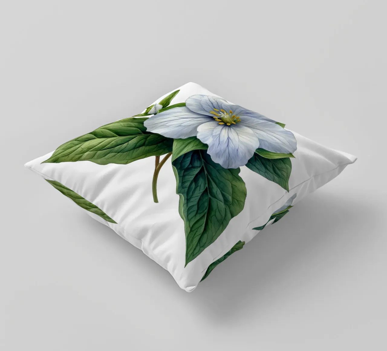 Fiore di trillium cuscino da Bold Blooms