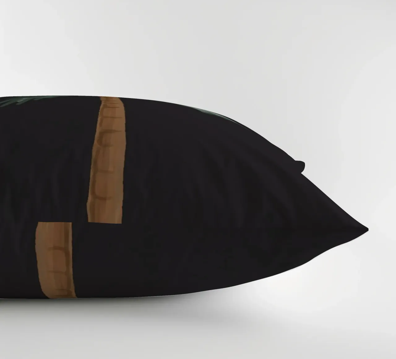 Palma boho costiera minimalista nera tropicale acquerello cuscino da This Wild Soul - Illustration