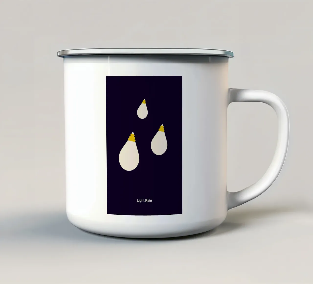 Light Rain tazza in smalto da Viktor Hertz