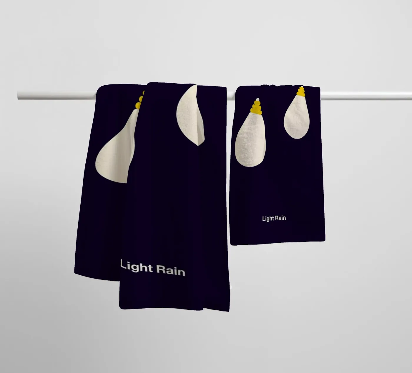 Light Rain badhanddoek van Viktor Hertz