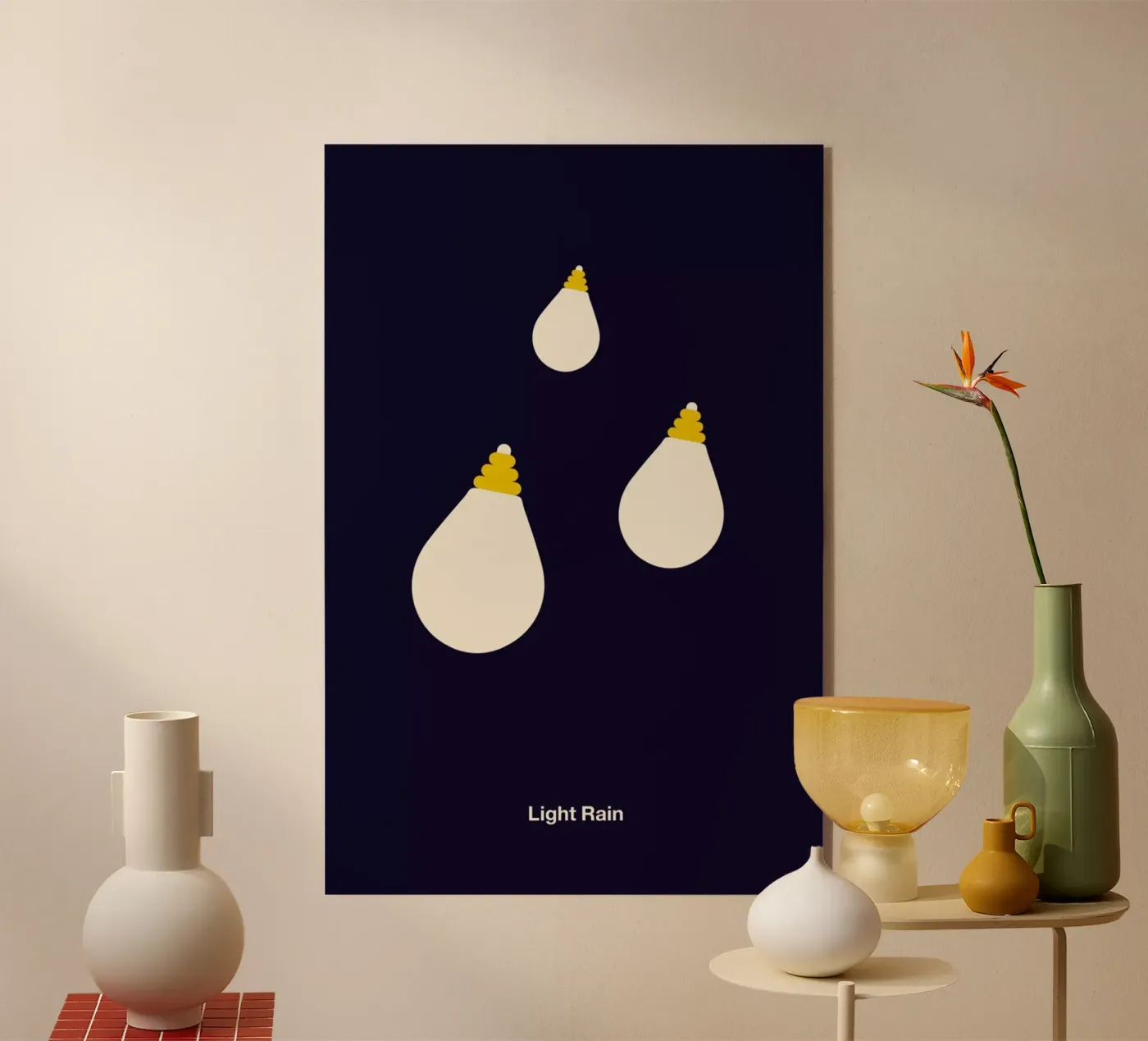 Light Rain plexiglas de Viktor Hertz