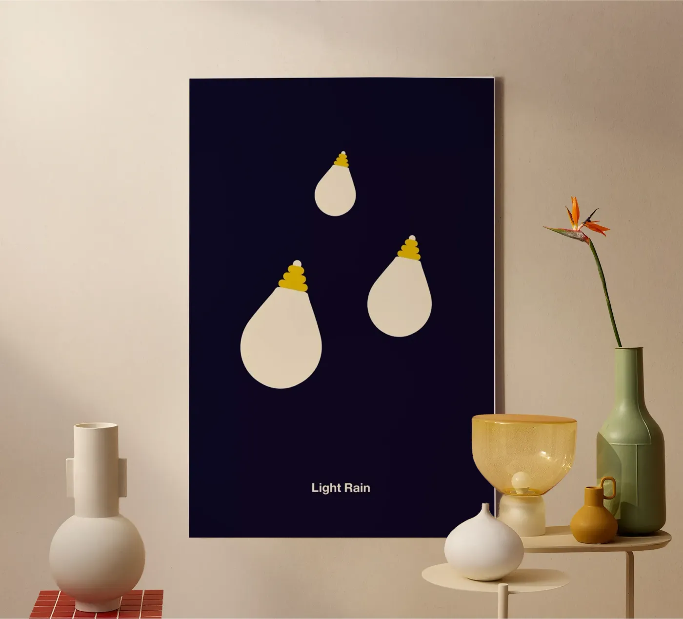 Light Rain tela da Viktor Hertz