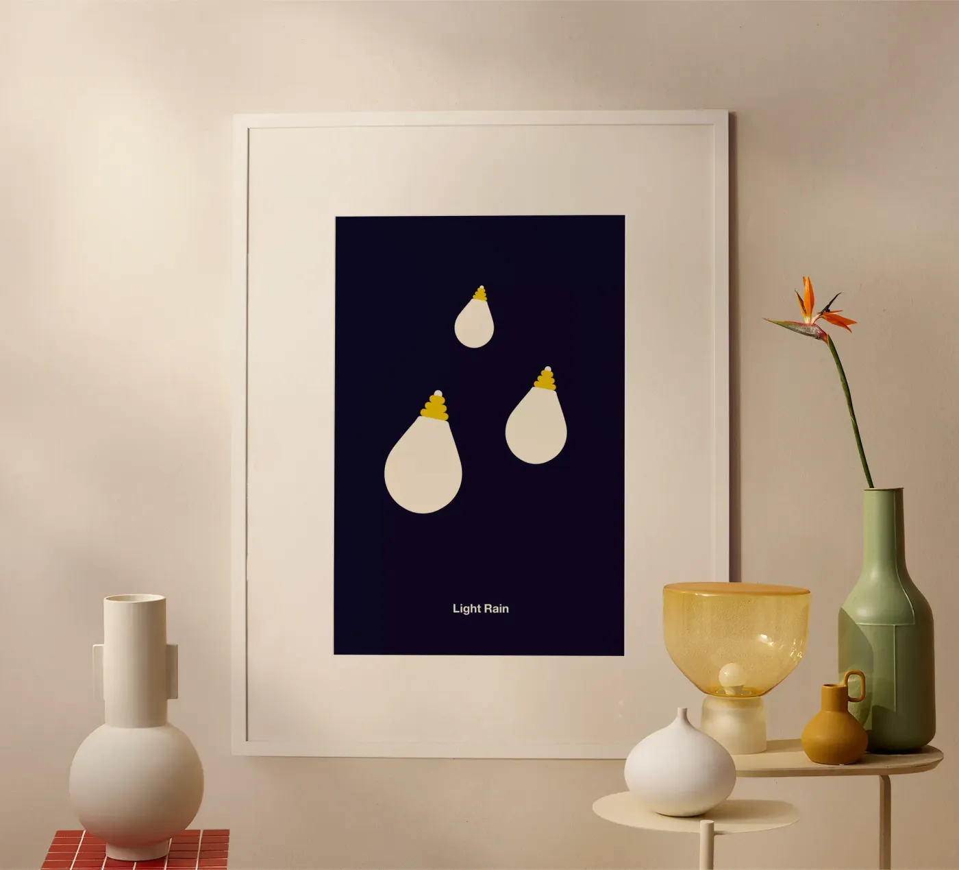 Light Rain poster van Viktor Hertz