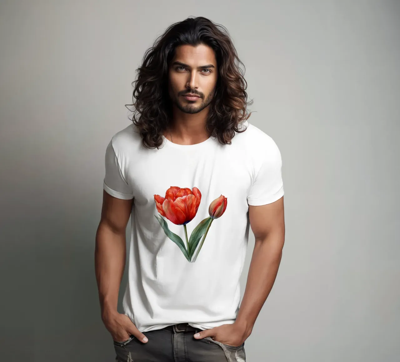 Tulip Flower t-shirt by Bold Blooms