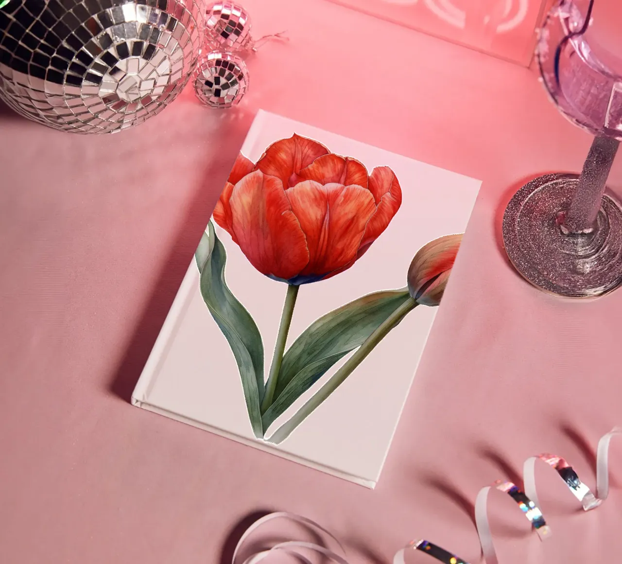 Tulip Flower notebook by Bold Blooms
