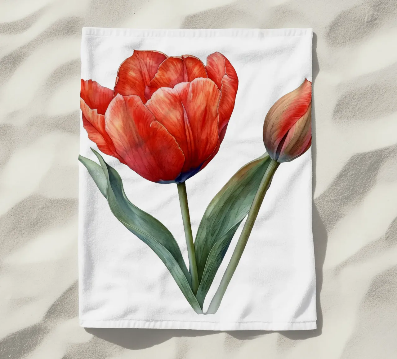 Fiore di tulipano telo mare da Bold Blooms