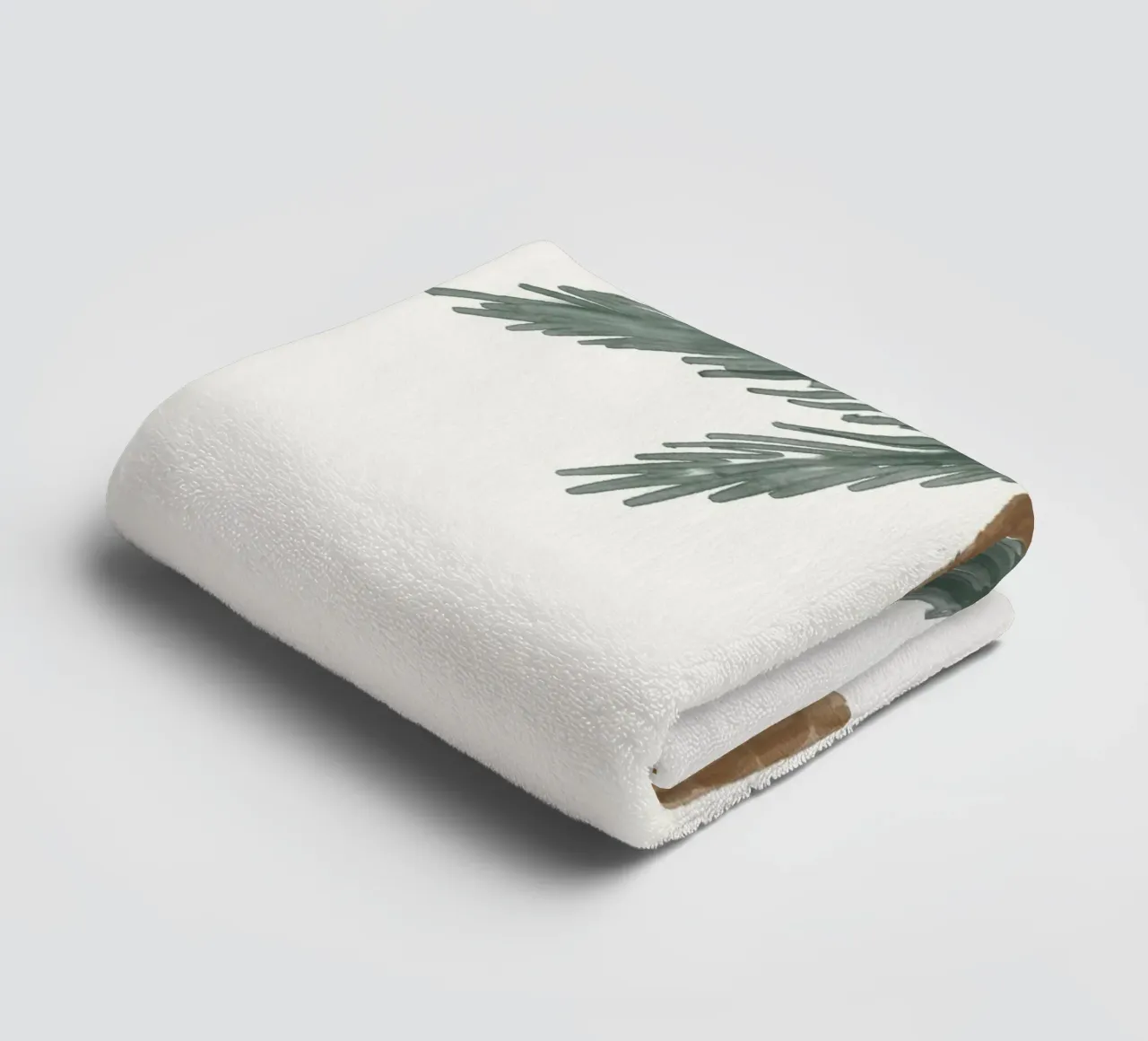 Coastal boho palm tree minimalist watercolor illustration towel by This Wild Soul - Illustration