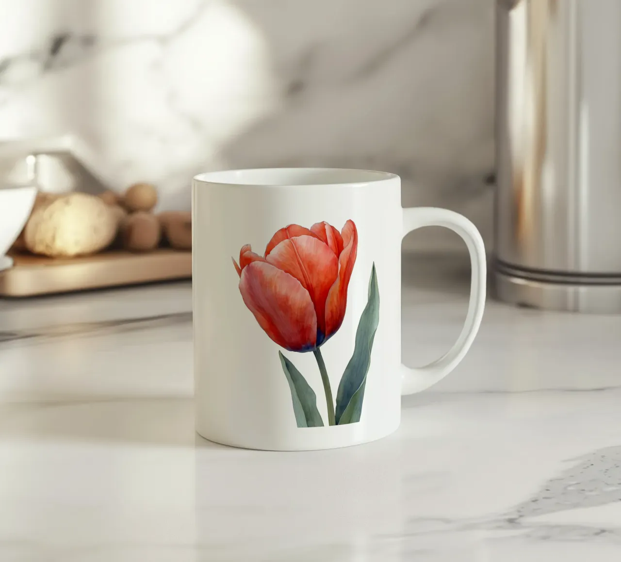 Fiore di tulipano tazza in ceramica da Bold Blooms