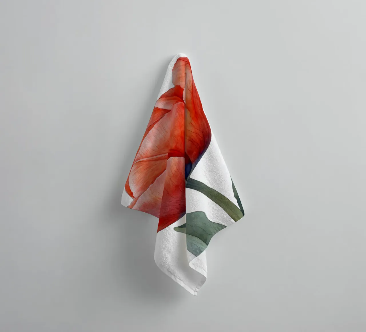 Tulip Flower towel by Bold Blooms
