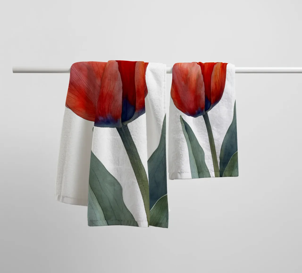 Tulip Flower towel by Bold Blooms