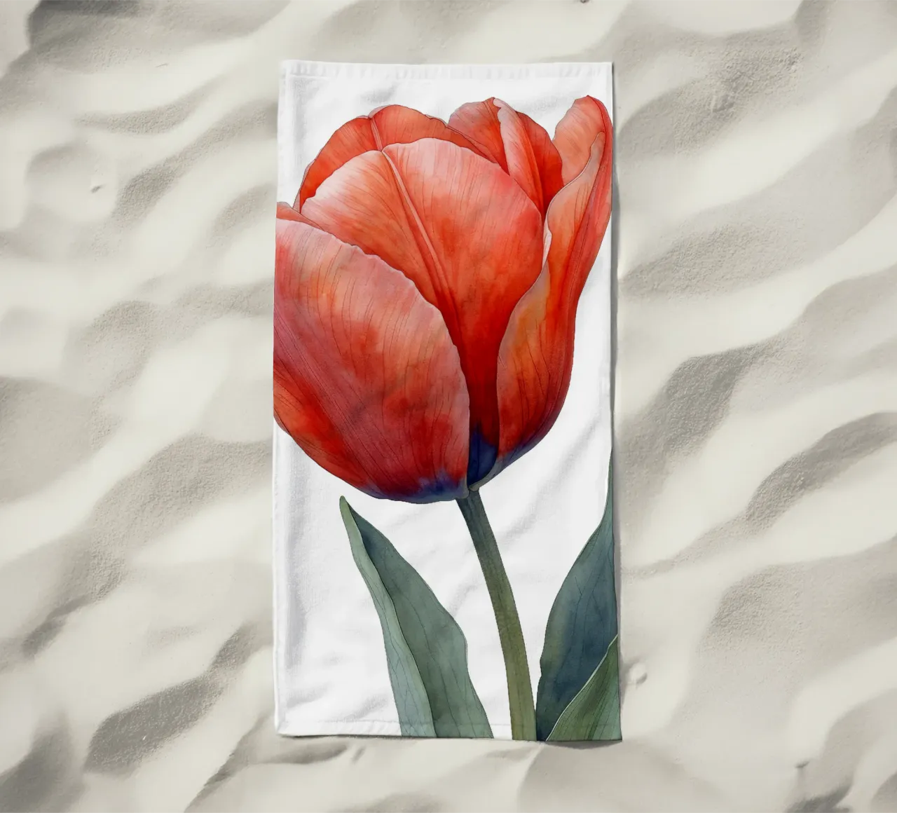 Fiore di tulipano telo mare da Bold Blooms