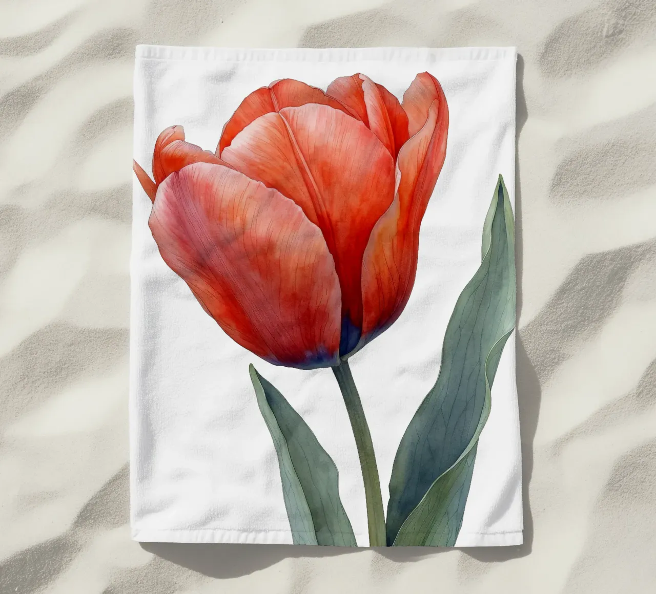Fiore di tulipano telo mare da Bold Blooms
