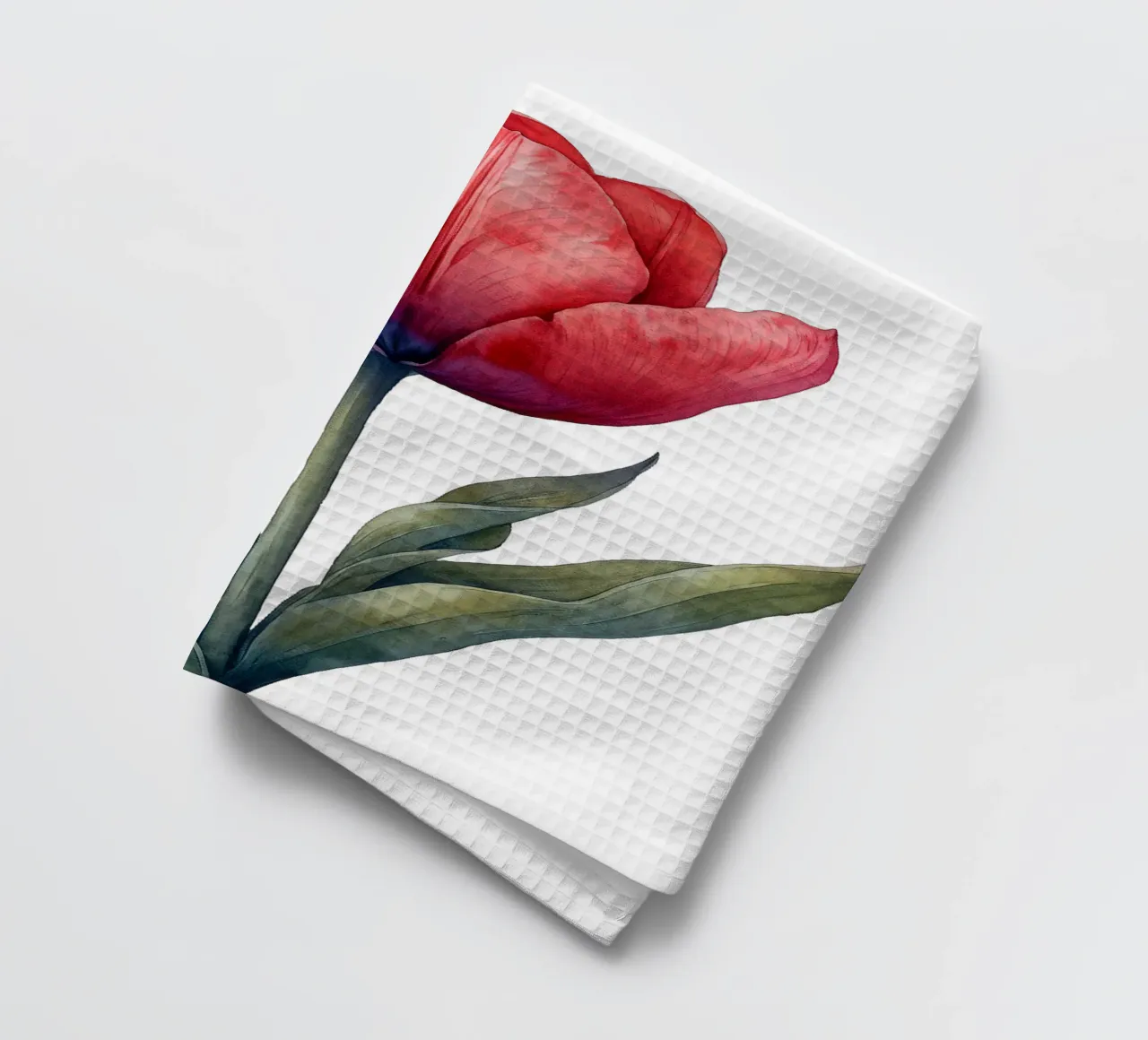 Tulip Flower tea towel by Bold Blooms