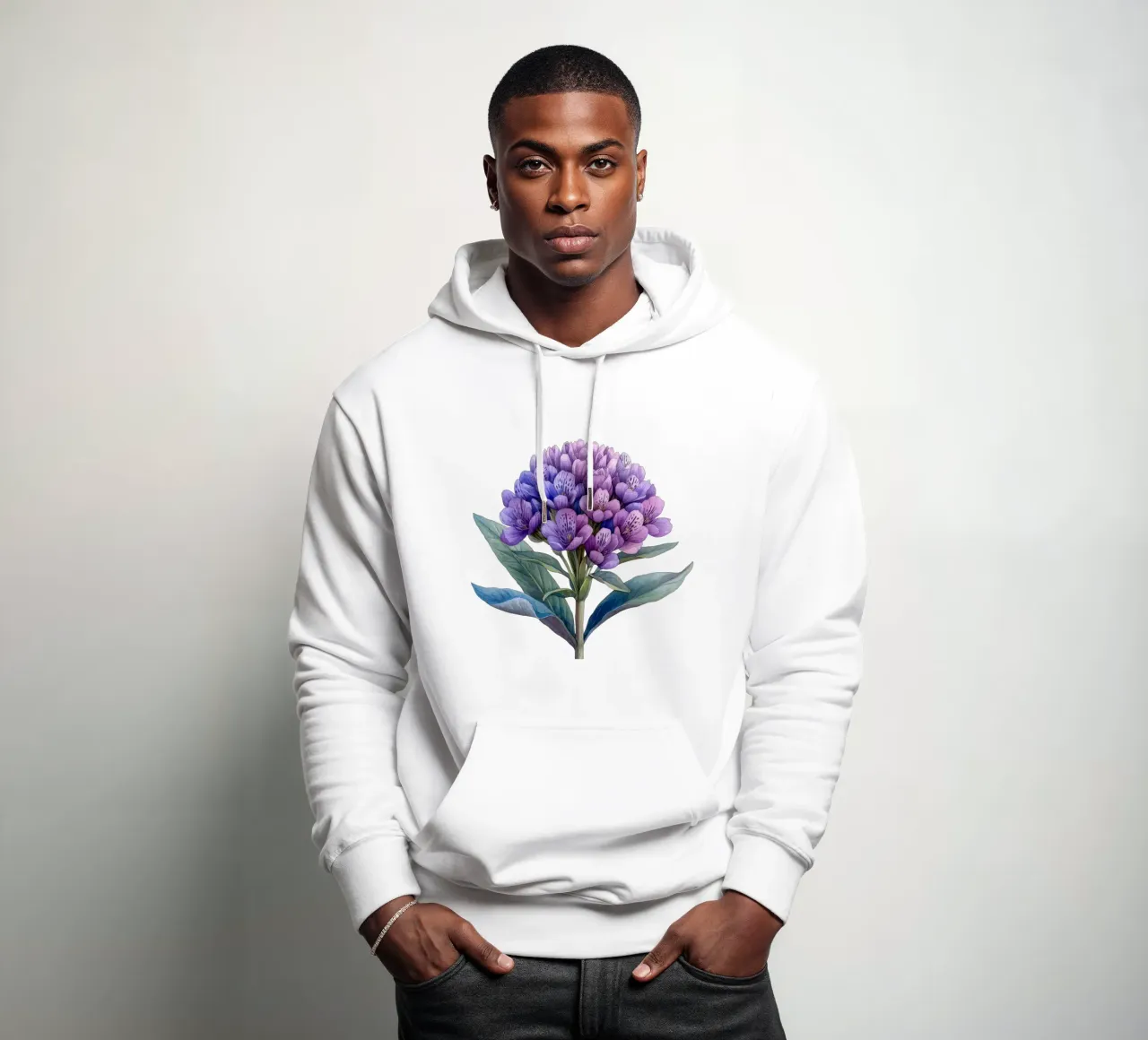 Fiore di valeriana felpa con cappuccio da Bold Blooms