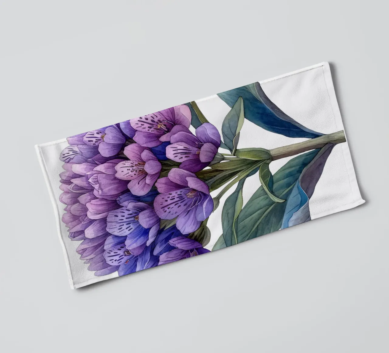 Valerian Flower towel by Bold Blooms