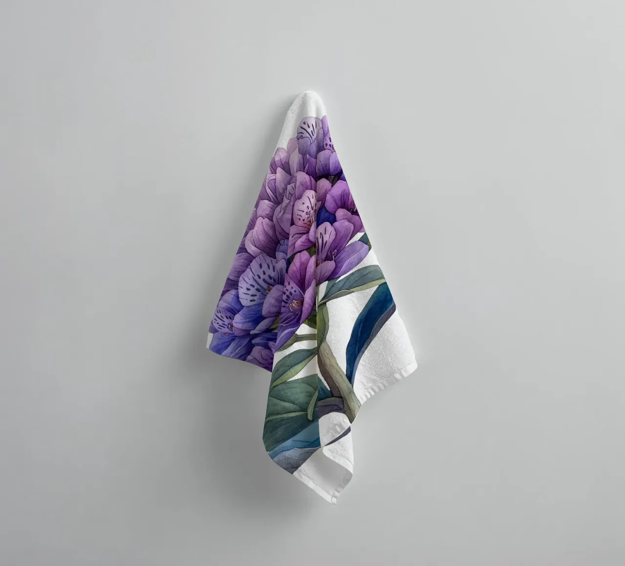 Valerian Flower towel by Bold Blooms